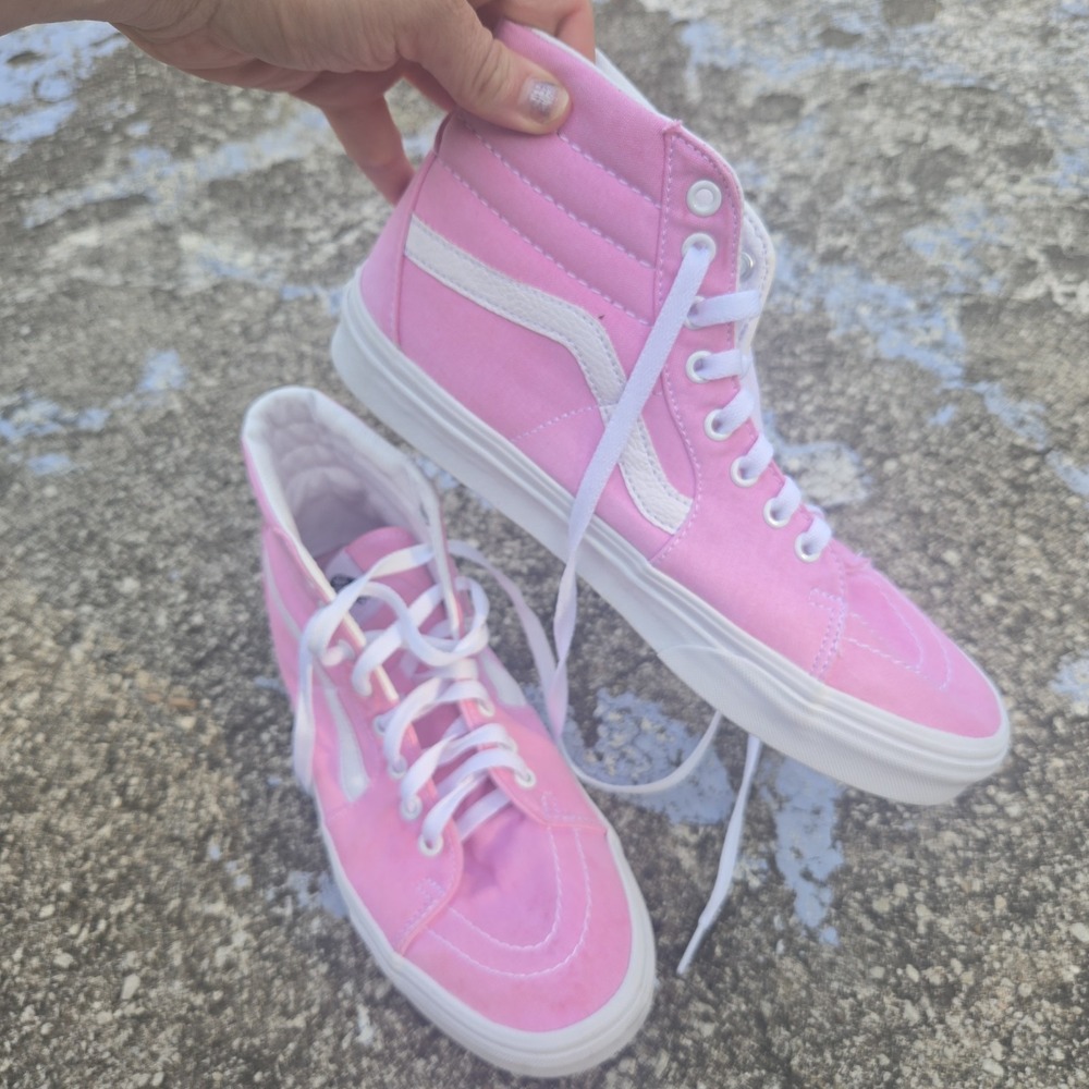 Vans Sk8-Hi 'Prism Pink' High Top Old Skool Skate Shoes Sneakers W 10.5 M 9